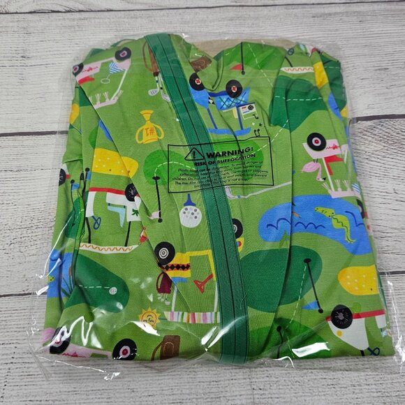 NIB Little Sleepies Toddler Fairway Fun Zippy Size 3T - Picture 3 of 3